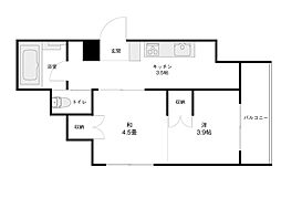 グリーンスクエア有松 1Kの間取図画像