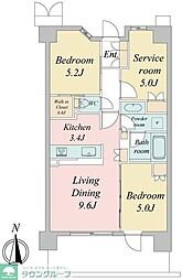 間取図画像 2SLDK
