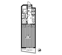 サンテラス吉祥寺 1Kの間取図画像