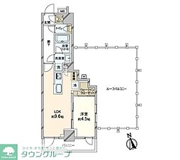 ブリシア三鷹 1LDKの間取図画像