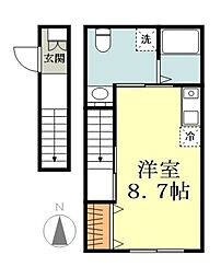 スマートメゾン小金井 ワンルームの間取図画像