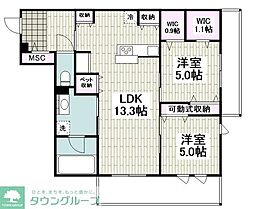 間取図画像 2LDK