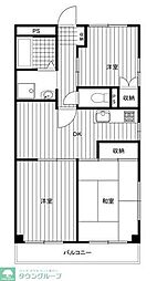 リリーハイツ 3DKの間取図画像