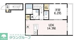 フィカーサ戸塚 1LDKの間取図画像