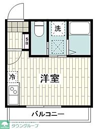 フルセイルさがみ野II ワンルームの間取図画像