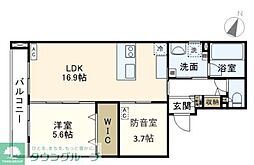 ポルテ いちか 1SLDKの間取図画像
