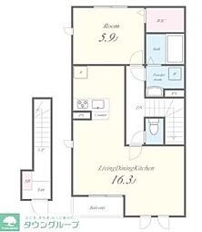 LILY MORE COURT 1LDKの間取図画像