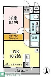 BLESS戸塚弥生台 1LDKの間取図画像