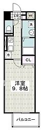 シェリール・ラヴィ 1Kの間取図画像