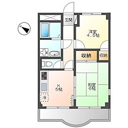 グレイス原宿 2DKの間取図画像
