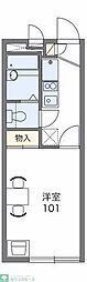 レオパレスアトム 1Kの間取図画像