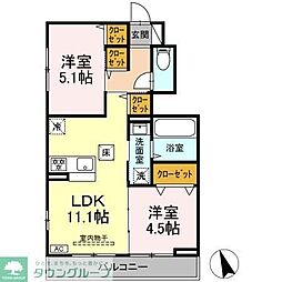 エクラン ウルー湘南N 3LDKの間取図画像