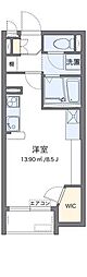 LEONEXTアミーゴ ワンルームの間取図画像