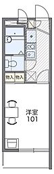 レオパレス戸塚踊場 1Kの間取図画像