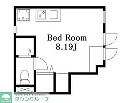AKATSUKI Arc Terrace ワンルームの間取図画像