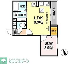 ブライト1 1LDKの間取図画像