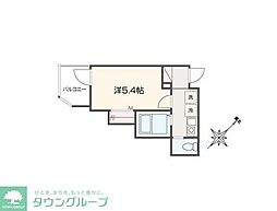 MELLAS黄金町 1Kの間取図画像