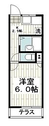 コートビレッジ戸塚 1Kの間取図画像