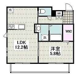 GloirePremier 1LDKの間取図画像