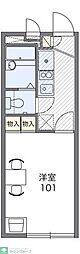 レオパレス舞58 1Kの間取図画像