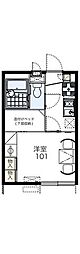 エリジェ 1Kの間取図画像