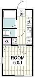 S-harbor Lagoon下永谷5丁目 1Kの間取図画像