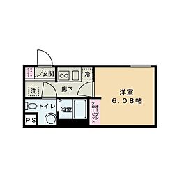 シロンコート杉並 1Kの間取図画像