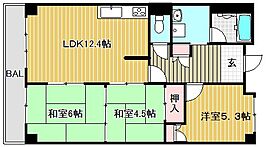 風異音素  ｜ 滋賀県野洲市小篠原（賃貸マンション3LDK・9階・63.98㎡） その2