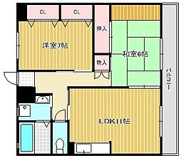 スイーヤー・将 2LDKの間取図画像