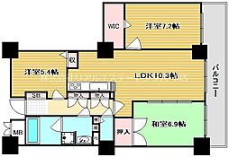 ウイング・ビュー 3LDKの間取図画像