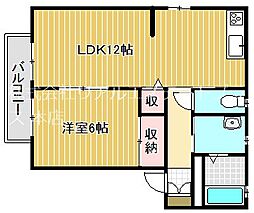 レジデンス・TKA 1LDKの間取図画像