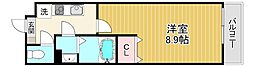 Lineage Court野洲 1Kの間取図画像