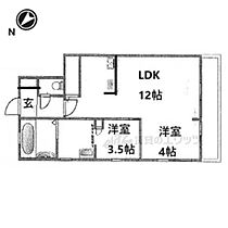 アマネクイースト 105 ｜ 滋賀県彦根市栄町１丁目（賃貸アパート2LDK・1階・42.09㎡） その2