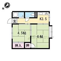 万葉莊 2-5 ｜ 滋賀県野洲市行畑（賃貸アパート2K・2階・27.98㎡） その2