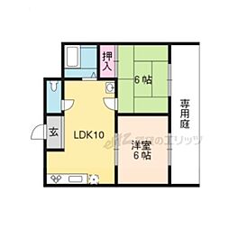 トラストハウスもり 2LDKの間取図画像