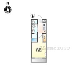 (仮）大津市御幸町マンション 203 2階1Kの間取り