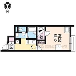 レオネクストフェリチタ美崎 1Kの間取図画像