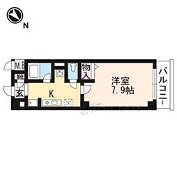 ローズガーデン 1Kの間取図画像