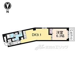 Ambellir 1DKの間取図画像