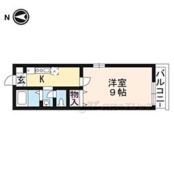 NF別保ハイツ 1Kの間取図画像