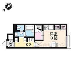 レオパレスR1 1Kの間取図画像