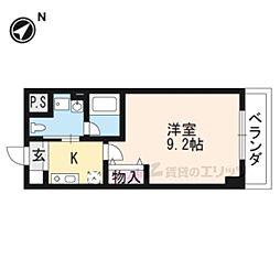 アール・ツー・コート 1Kの間取図画像