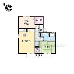 ファミールセタ 2LDKの間取図画像