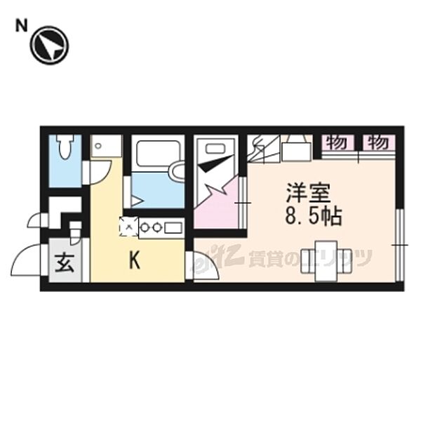 レオパレス比叡 208｜滋賀県大津市下阪本１丁目(賃貸アパート1K・2階・23.18㎡)の写真 その2