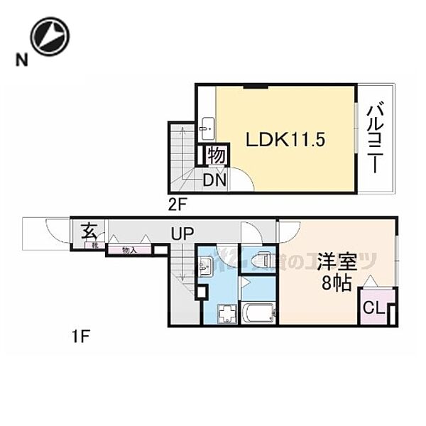 アヴニール・セカンド 109｜滋賀県彦根市南川瀬町(賃貸アパート1LDK・1階・55.04㎡)の写真 その2