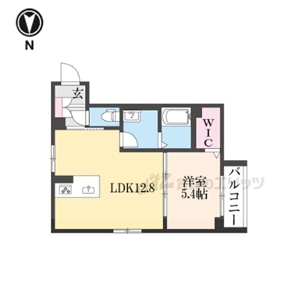 滋賀県長浜市室町(賃貸マンション1LDK・3階・43.68㎡)の写真 その2