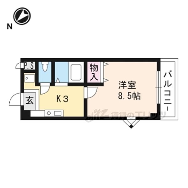 ＡＰＥＸ　ＦＬＡＴ　Ｒ 407｜滋賀県草津市西渋川１丁目(賃貸マンション1K・4階・26.44㎡)の写真 その2