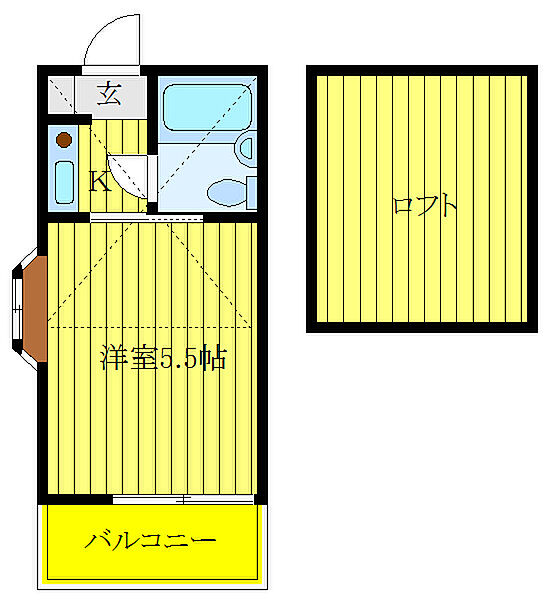 ソレイユ富士見Ａ棟 ｜東京都板橋区富士見町(賃貸アパート1K・2階・13.52㎡)の写真 その2