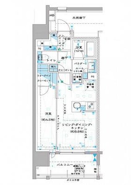 東京都板橋区中板橋(賃貸マンション1LDK・9階・35.36㎡)の写真 その2