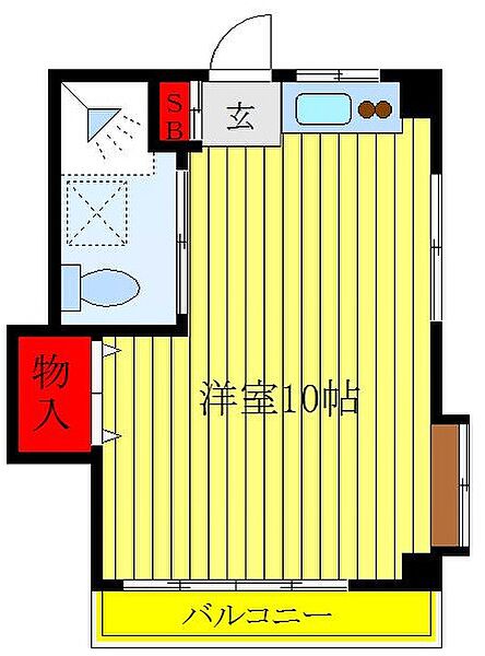 加藤ビル ｜東京都板橋区双葉町(賃貸マンション1R・2階・21.05㎡)の写真 その2